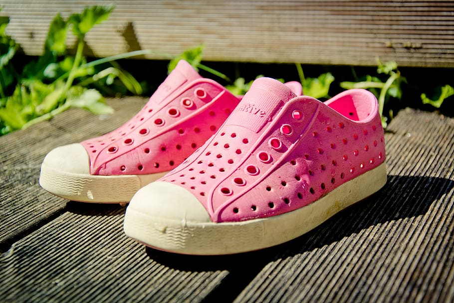 HD wallpaper: pink slip-on shoes near plants, chuck's, crocs, converse,  all-stars | Wallpaper Flare