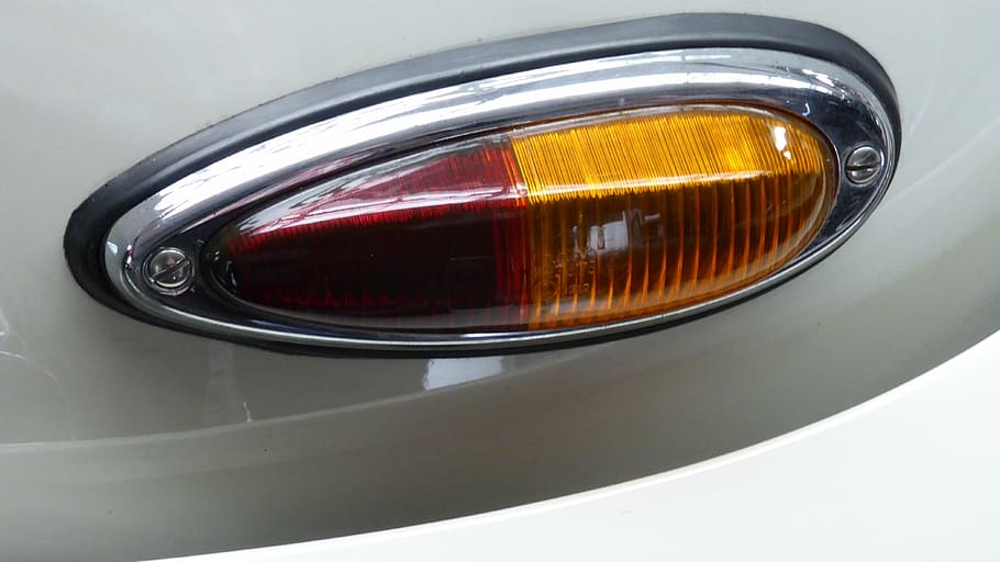 back light, oldtimer, blinker, chrome, porsche, food and drink HD wallpaper