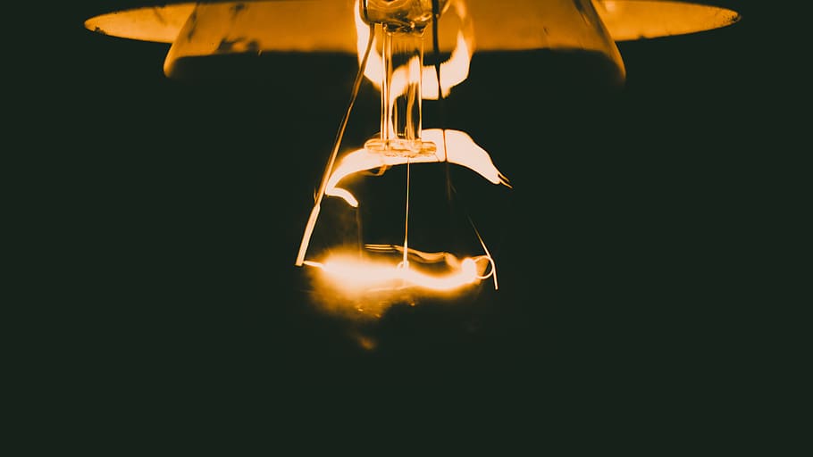 Brown and Dark Low Angle Photography of Led Light, black background HD wallpaper