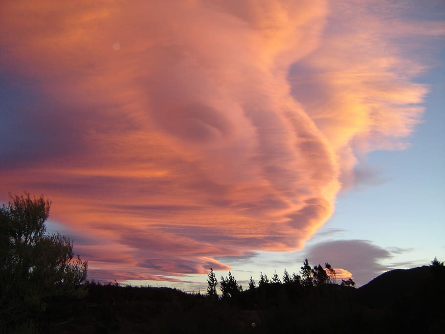 Cloud Formation, Sunset, Nature, sky, clouds, evening, natural HD wallpaper