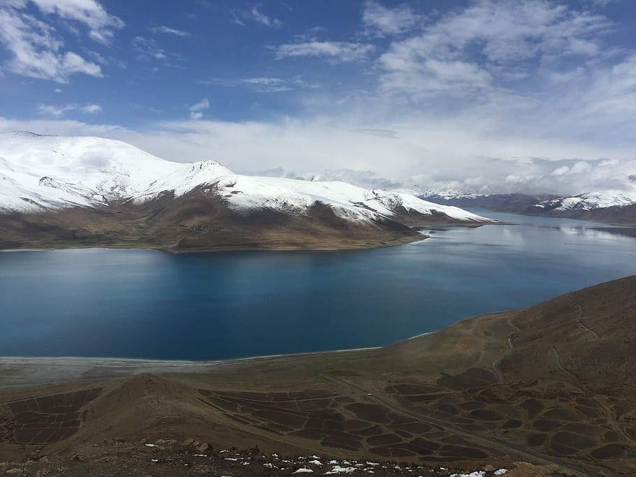 Tibet, Scenery, the scenery, yanghu, mountain, nature, landscape, HD wallpaper