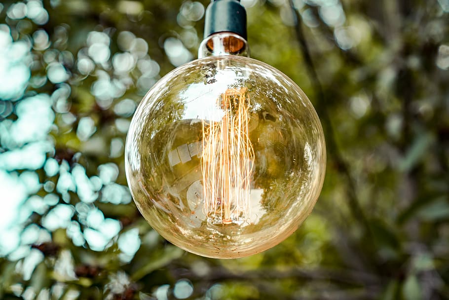 light up my mind, shallow focus photography of light bulb, lamp HD wallpaper
