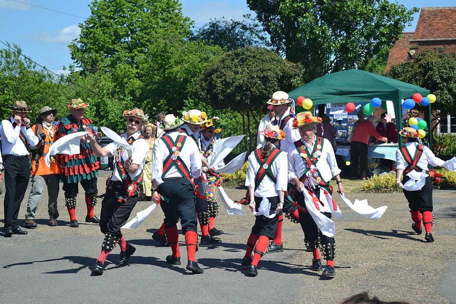 Morris, Dancing, Dancing, Men, Outside, Summer, ruislip, middlesex HD wallpaper