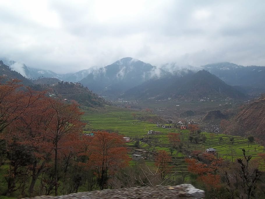 mountain, india, himalayan, cloud, landscape, hill, scenics - nature, HD wallpaper