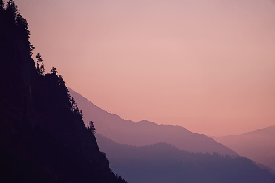 dawn, landscape, mountains, nature, altitude, clouds, environment HD wallpaper