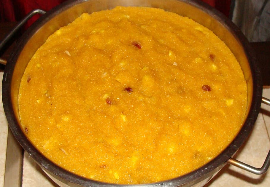 halwa, food, pot, cooking, sweet dish, cuisine, india, food and drink, HD wallpaper