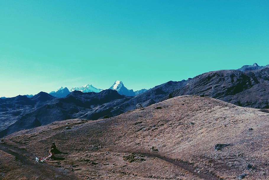 landscape, mountains, range, highlands, holl, slope, steep HD wallpaper