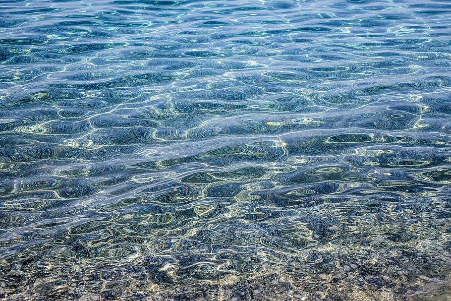Sea, Ocean, Blue, Clean, Soft, Beach, waves, holiday, full frame HD wallpaper