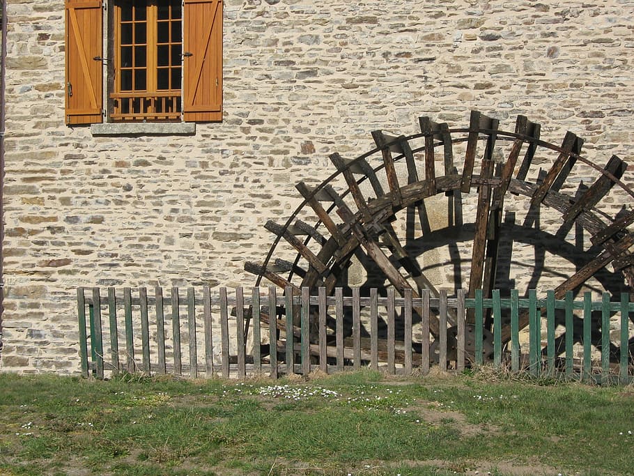 Dawn, Wheel, Mill, building exterior, built structure, architecture HD wallpaper