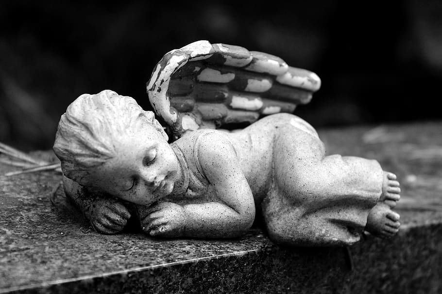 angel, figure, ceramic, art, statue, decorative, angel figure HD wallpaper