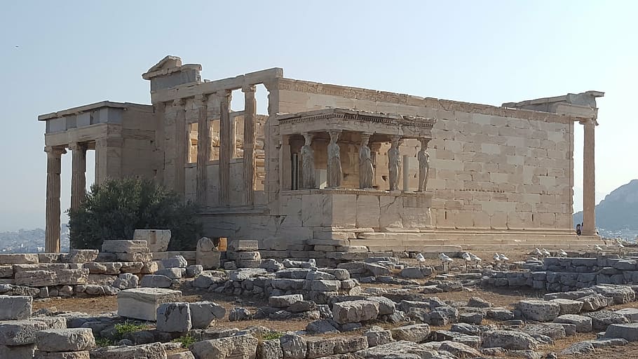 Hd Wallpaper Athens Acropolis Ruins Greece Greek Temple Ancient Ruins Wallpaper Flare