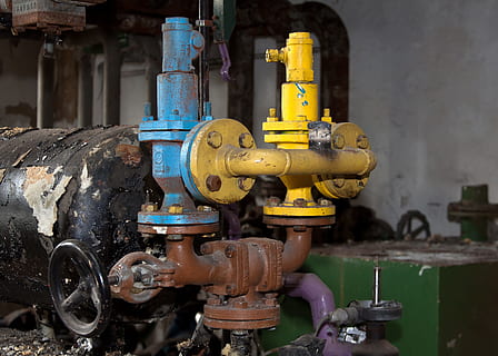 boiler, stainless, machine, valve, hahn, pressure, metal, rusted HD wallpaper