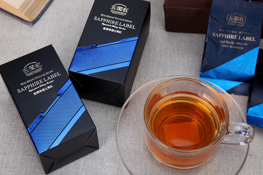tea, black tea, blue tag, five lofty red, drink, refreshment HD wallpaper