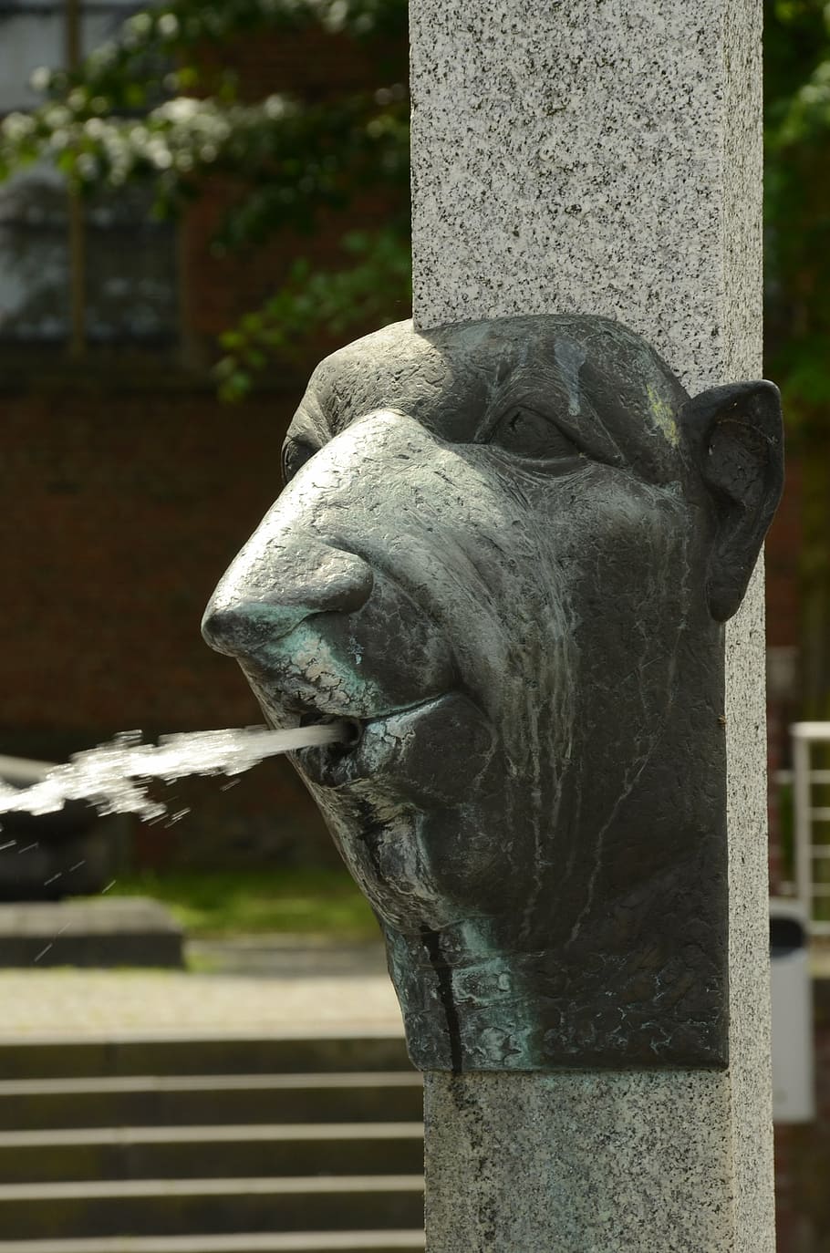source, fountain, head, nar, water, carnival, kleve, germany HD wallpaper