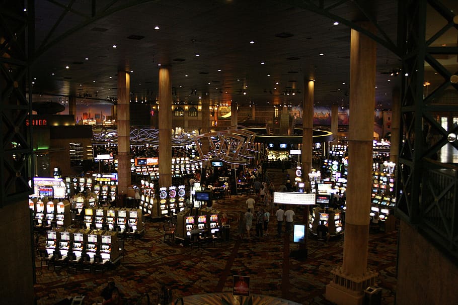 HD wallpaper: turned-on arcade machines, game casino, gambling, las vegas, america - Wallpaper Flare