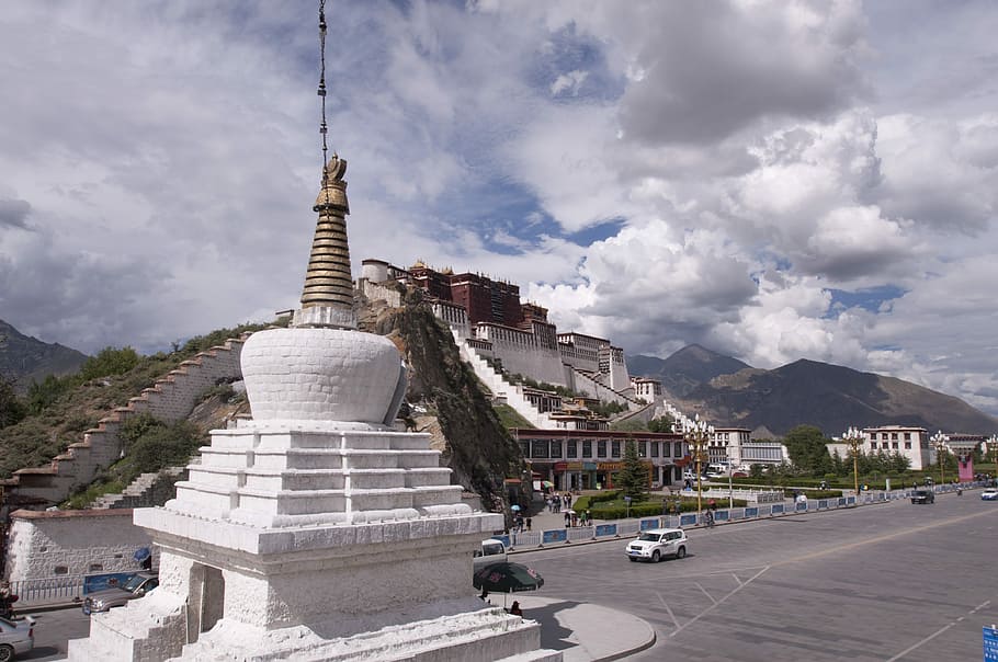 Monastery, Palace, Tibet, Tibetan, potala palace, lhasa, china, HD wallpaper