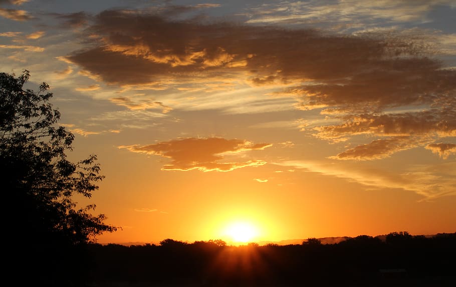 sunset, kansas, sky, evening, cloud - sky, beauty in nature HD wallpaper
