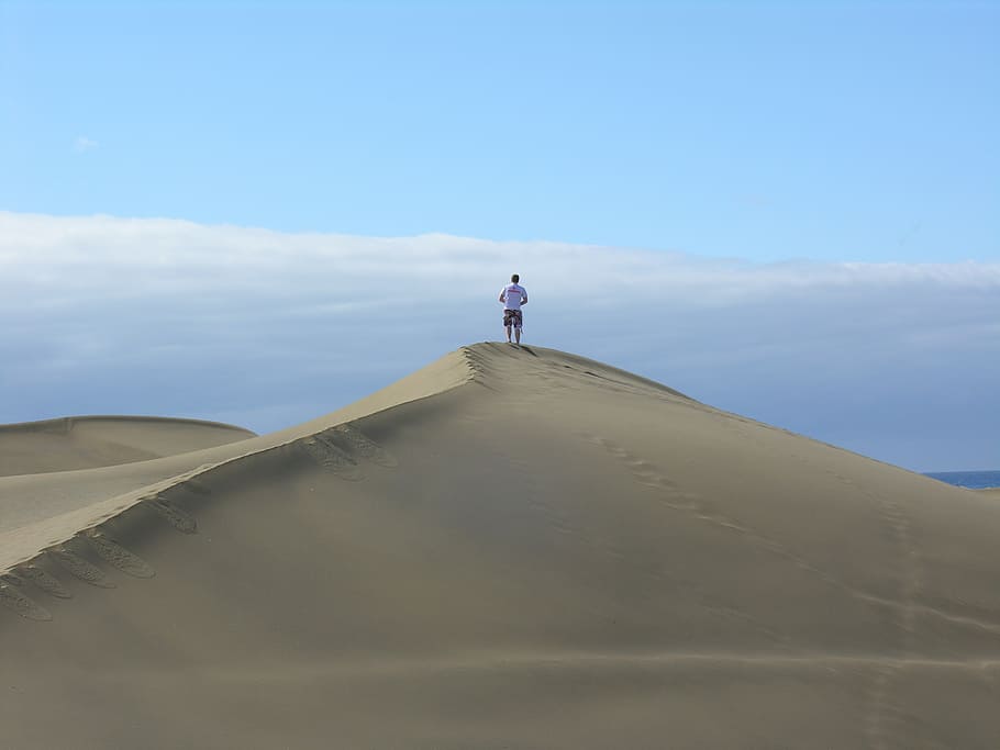desert, sand, dune, spain, landscape, outdoor, empty, island HD wallpaper
