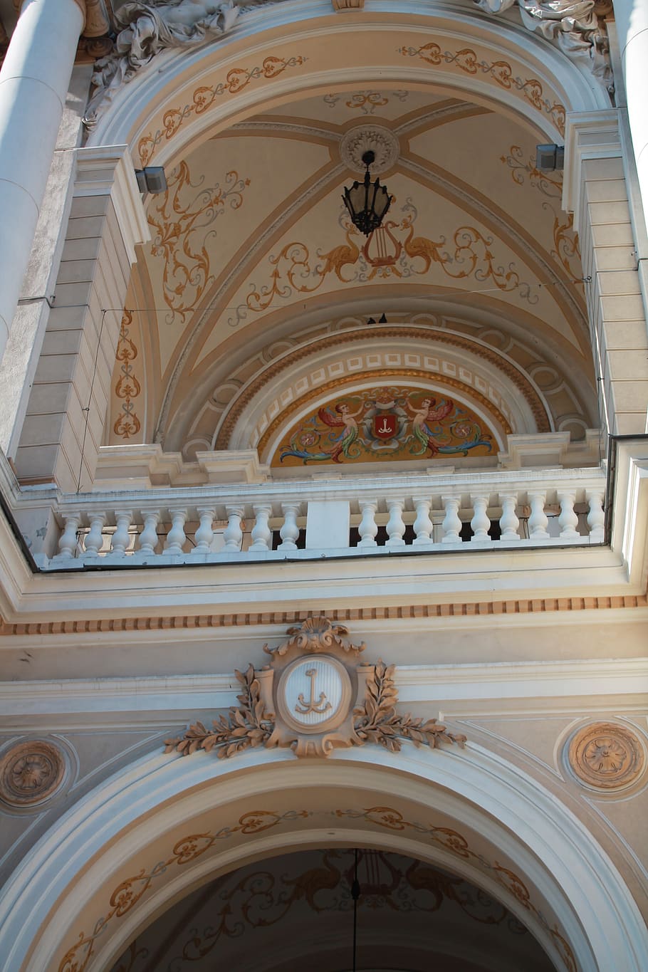 the opera house, balcony, ukraine, odessa, city centre, entrance, HD wallpaper