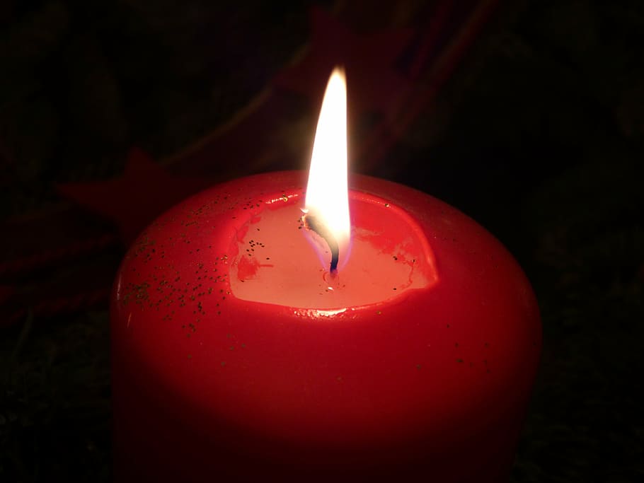 candle, flame, christmas, advent, red, hot, light, burn, fire HD wallpaper
