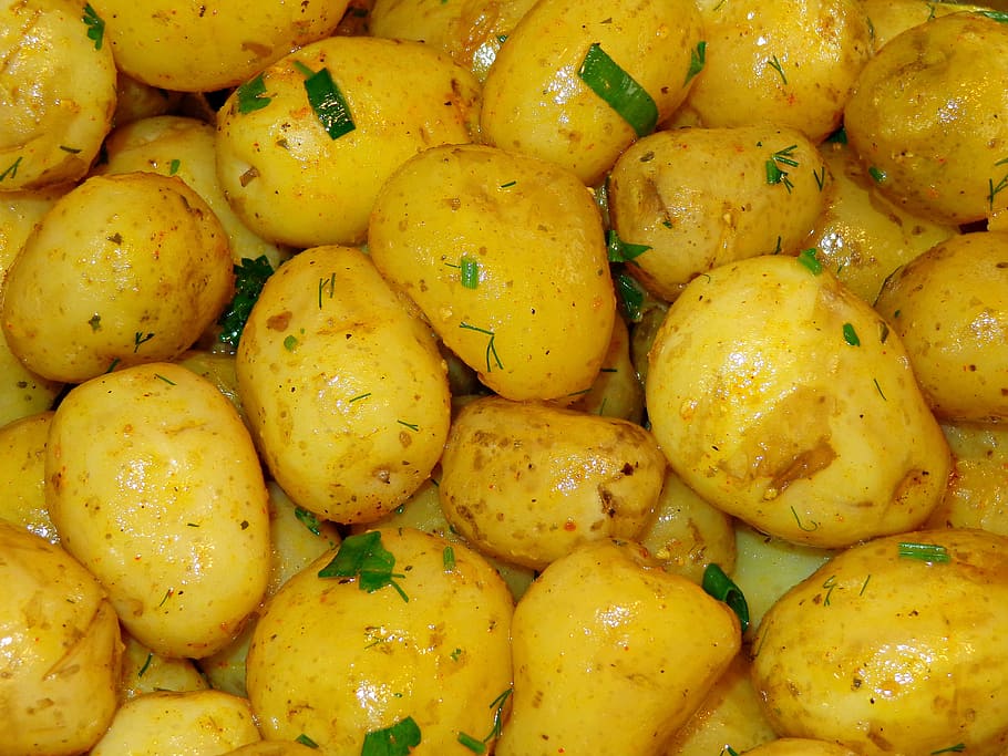 Potatoes, Vegetables, Eating, Fresh, healthy food, natural food HD wallpaper
