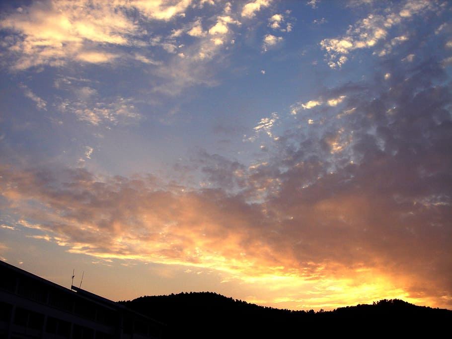 cloud, twilight, campus, cloud - sky, sunset, beauty in nature HD wallpaper