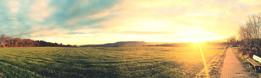 Sunset, Aachen, Evening, Sky, evening sky, nature, scenics HD wallpaper