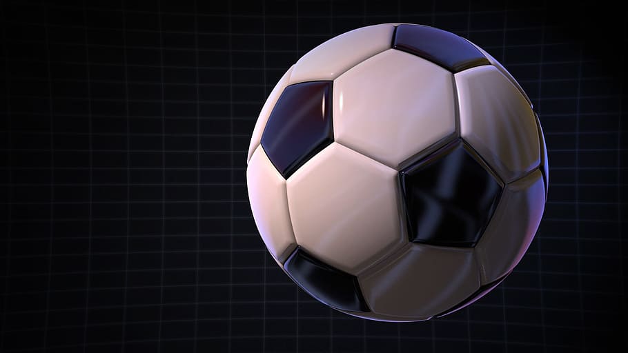 closeup photo of white and black soccer ball, football, leather ball, HD wallpaper