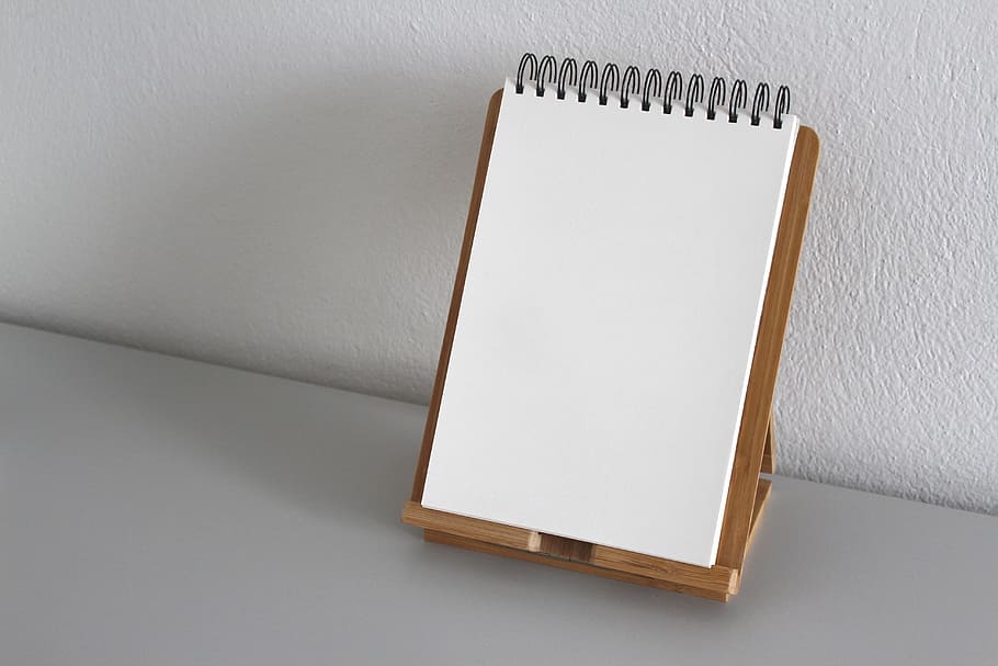 white ticker, blank, empty, paper, notebook, leave, untitled HD wallpaper