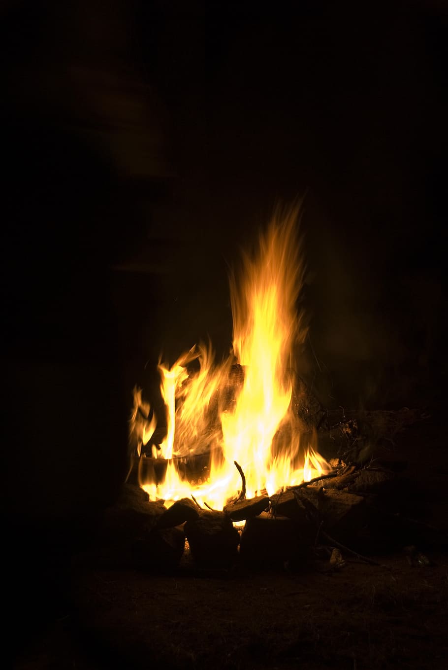 fire, the flame, glowing, heat, flames, outdoor, outside, hot HD wallpaper