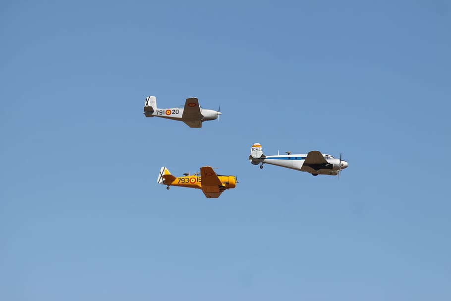 plane, aircraft, flight, fly, sky, branch of the military, aerodrome HD wallpaper