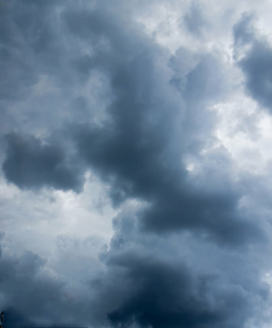 clouds, sky, gloomy, dark clouds, mood, gewitterstimmung, cloud - sky, HD wallpaper