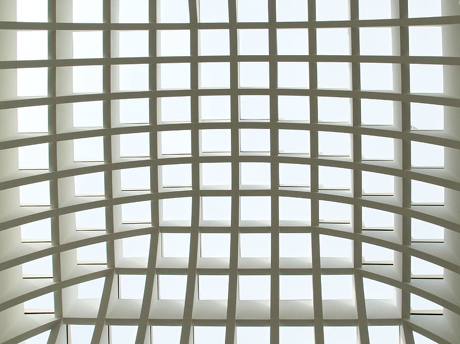 abstract, ceiling, geometry, interior, white, design, architecture HD wallpaper