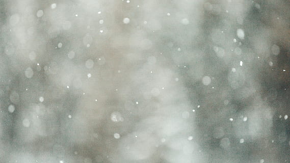 bokeh photography of gray lights, untitled, snow, winter, snowflake HD wallpaper