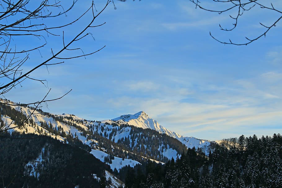vorarlberg, ebnit, austria, mountains, winter, snow, alpine HD wallpaper