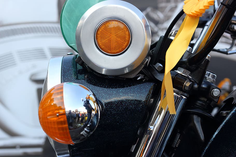 motorcycle, headlight, reflector, indicator, woerden, veteranentreffen HD wallpaper