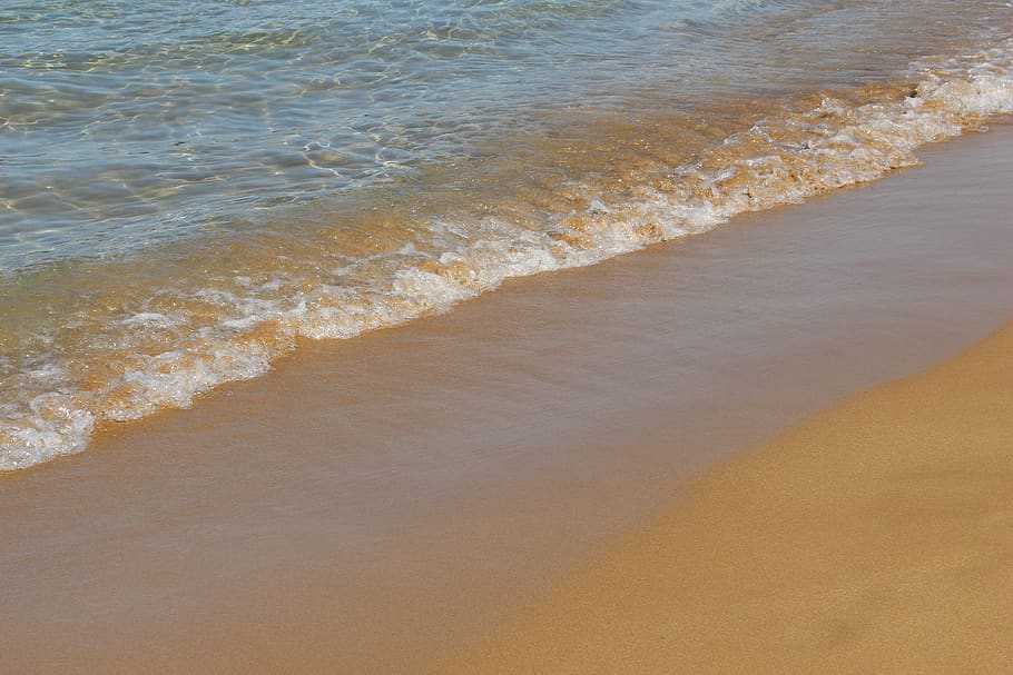 beach, sand, coast, sea, land, water, wave, motion, sport, surfing HD wallpaper