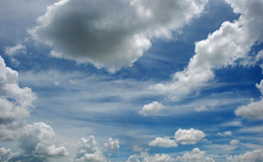 sky, background, blue sky clouds, weather, environment, natural HD wallpaper