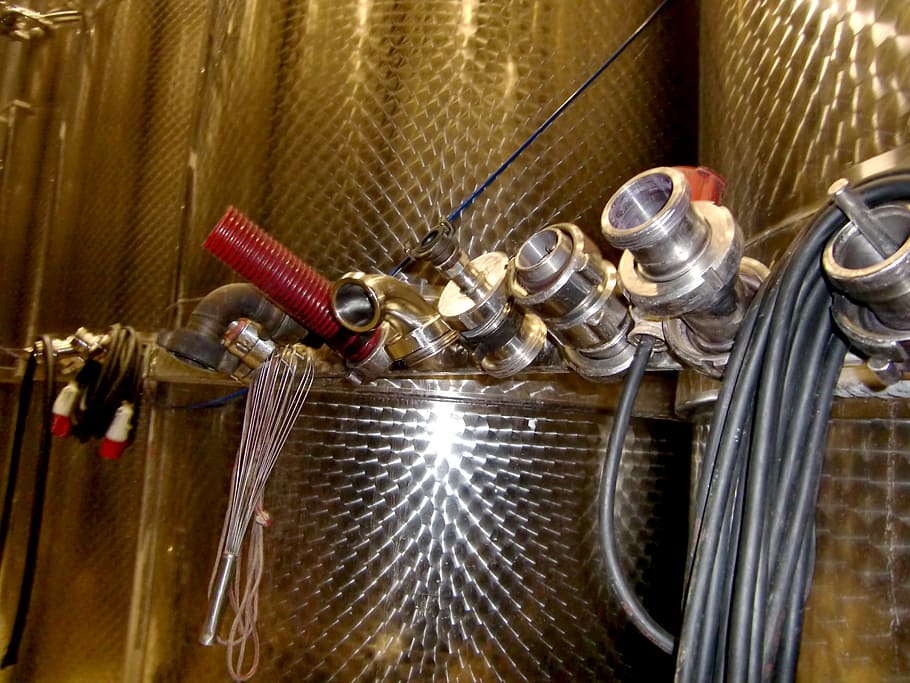 valves, steel, barrel, technology, keller, no people, indoors HD wallpaper