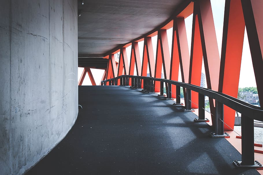 architecture, building, infrastructure, bridge, steel, metal HD wallpaper