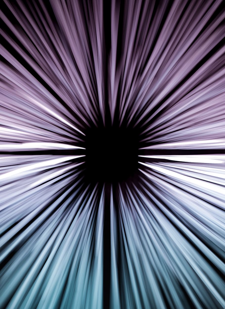 white and black optical illusion illustration, untitled, Lost in space HD wallpaper