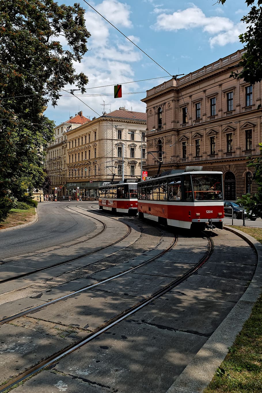 Tram, Architecture, Brno, czech republic in moravia, historically, HD wallpaper