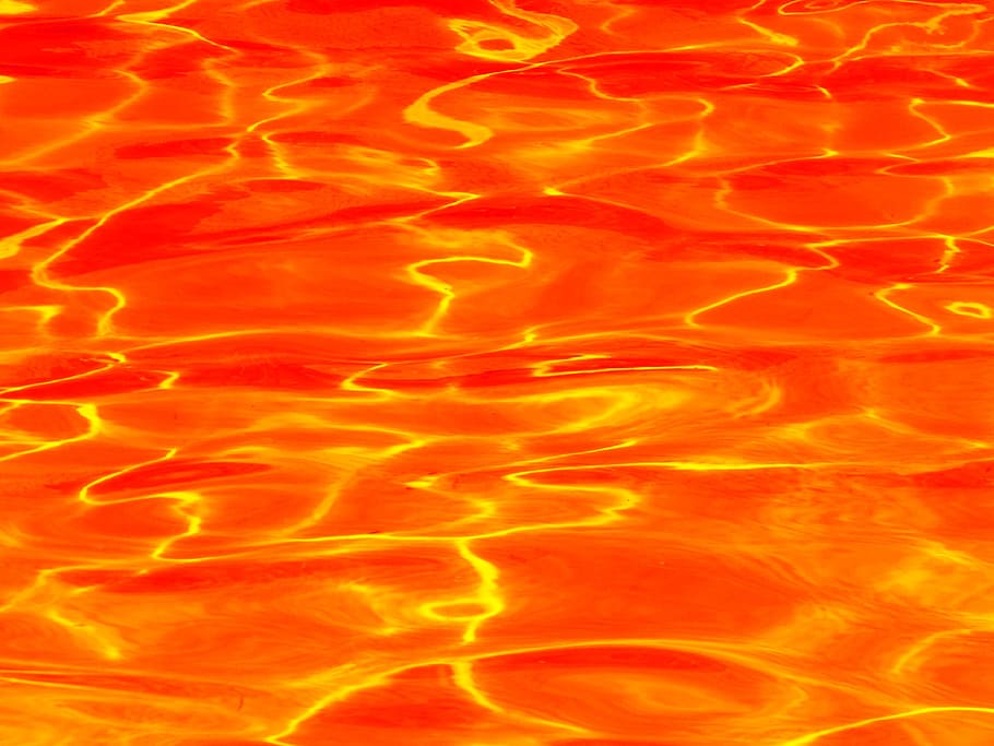 orange, water, yellow, fire, summer, color, colorful, red, liquid HD wallpaper