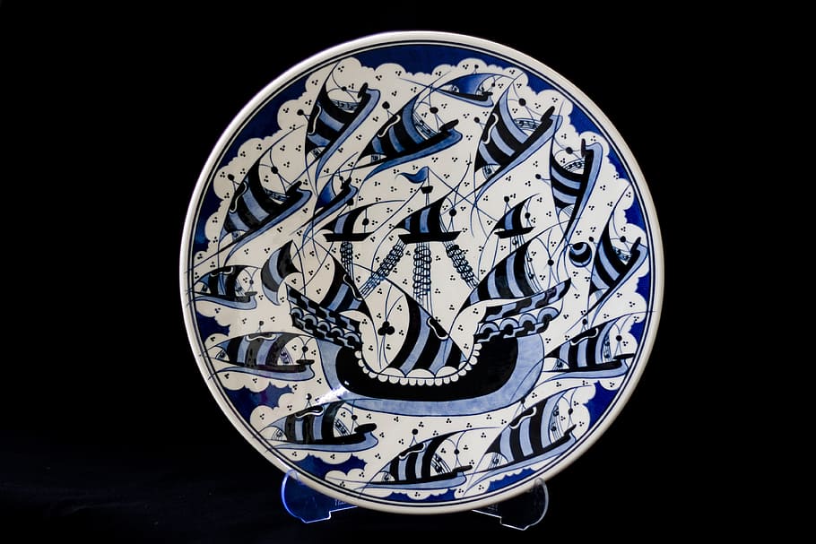 Tile, Handicrafts, Plate, increased, ceramic, turkey, atalay melahat glow HD wallpaper