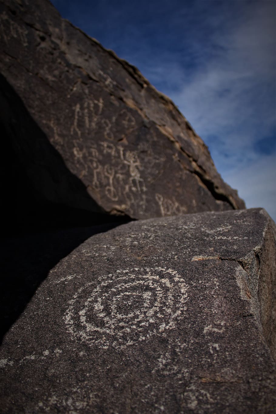 petroglyph, arizona, ancient, native, nature, no people, sky HD wallpaper