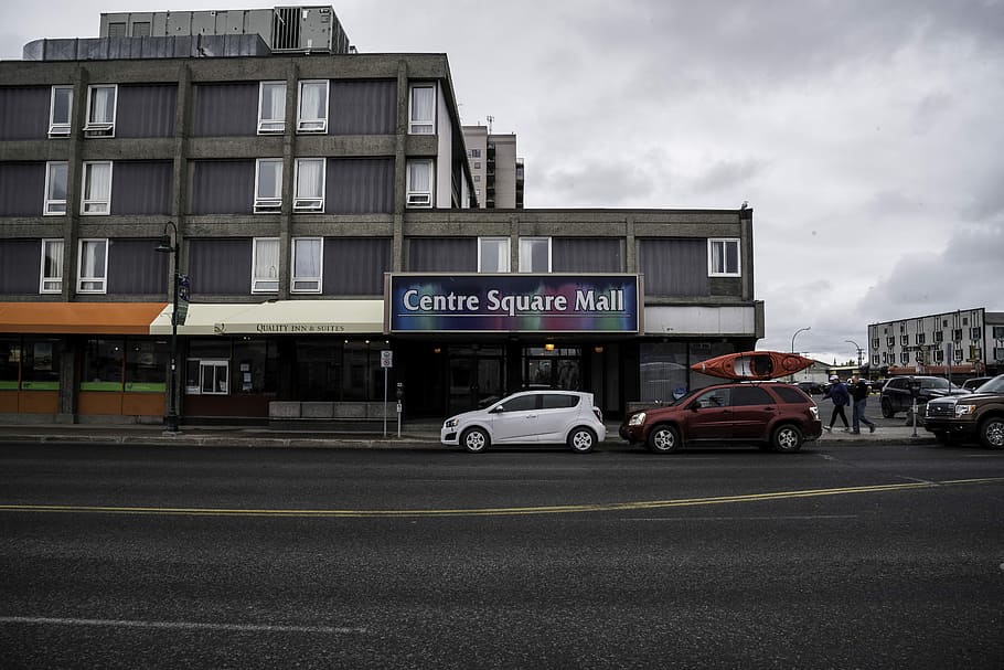 Centre Square Mall in Downtown Yellowknife, buildings, canada HD wallpaper