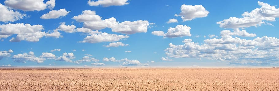 sand, desert, sky, landscape, the background, view, summer HD wallpaper