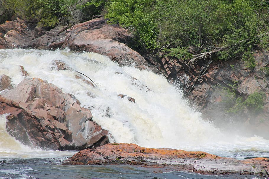 Water, Rapids, Nature, Rocks, River, scenery, rock - object HD wallpaper