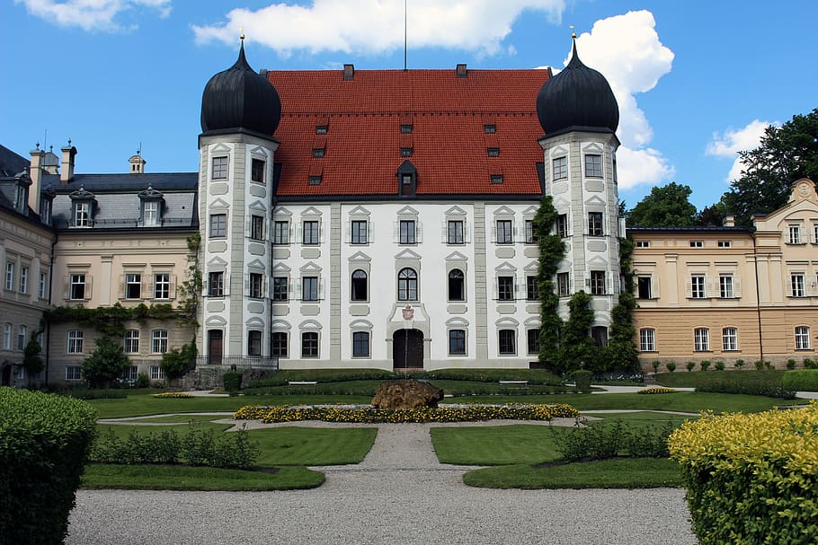 castle, baroque, architecture, built structure, building exterior HD wallpaper