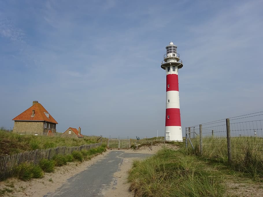 lighthouse, cottage, belgium, built structure, architecture HD wallpaper